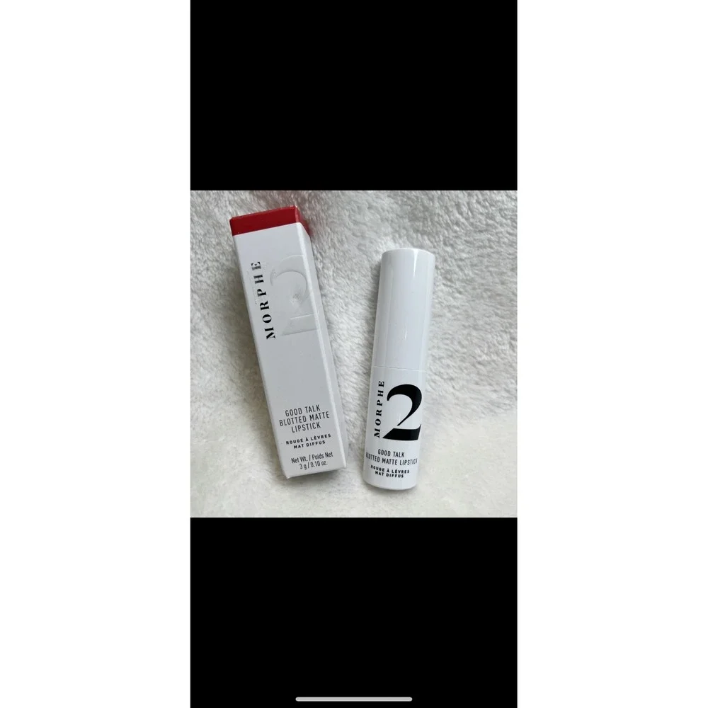 Morphe Good Talk Blotted Matte Lipstick Pink Pucker Vegan Cruelty Free‎